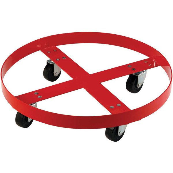 Global Industrial 600 Lb. Capacity Drum Dolly for 55 Gallon Drum - Rubber Wheels 233882